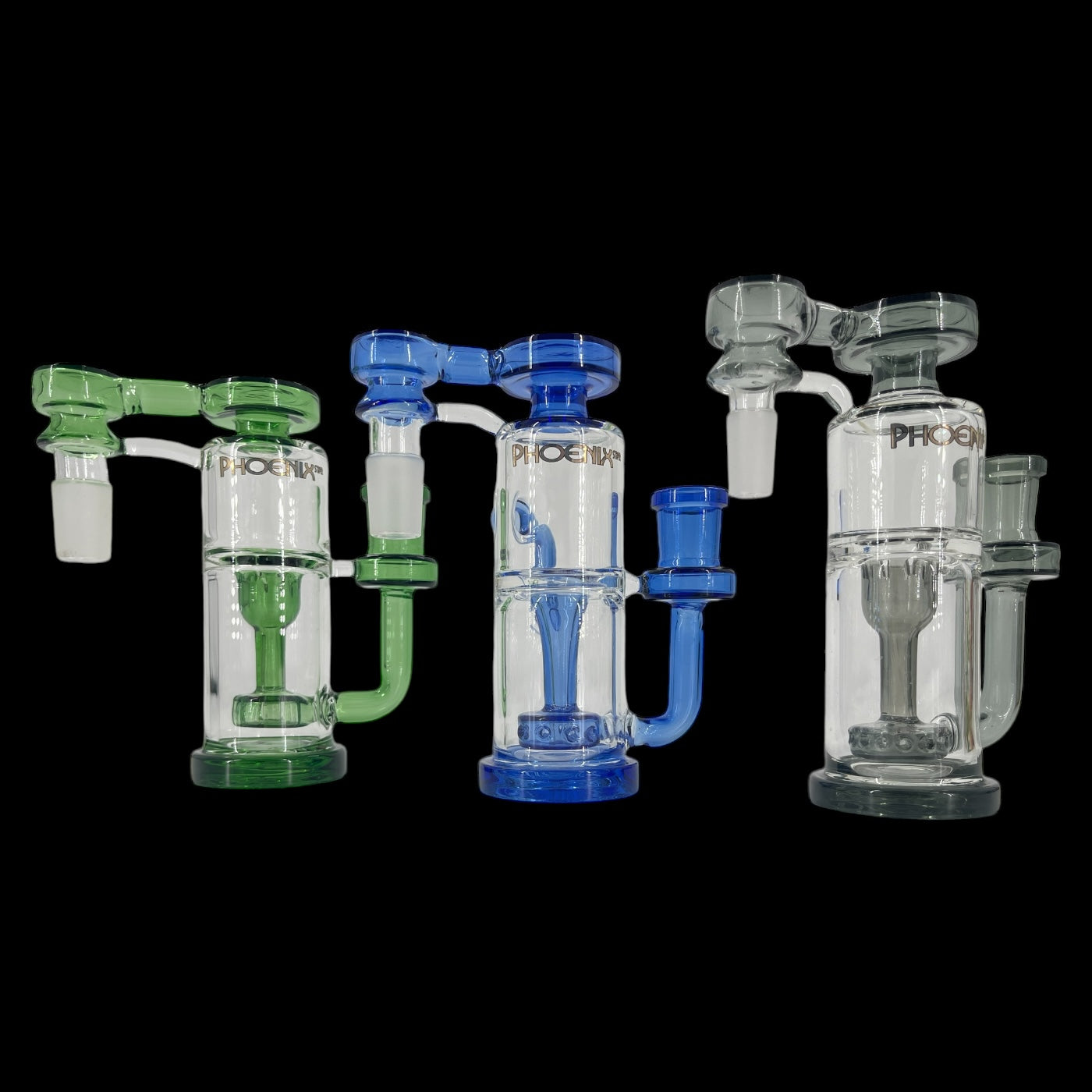 ASHC-5. 90 Degree 14mm/19mm Male Tube Style Ash Catcher