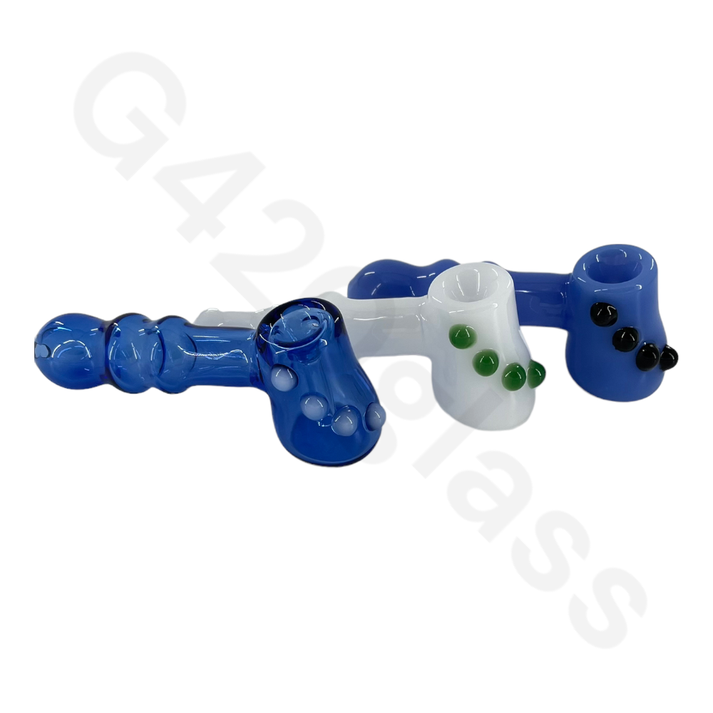 SP087 5 Inch Heavy Duty Hammer Hand Pipes with Colorful Beads | Spoon Pipe