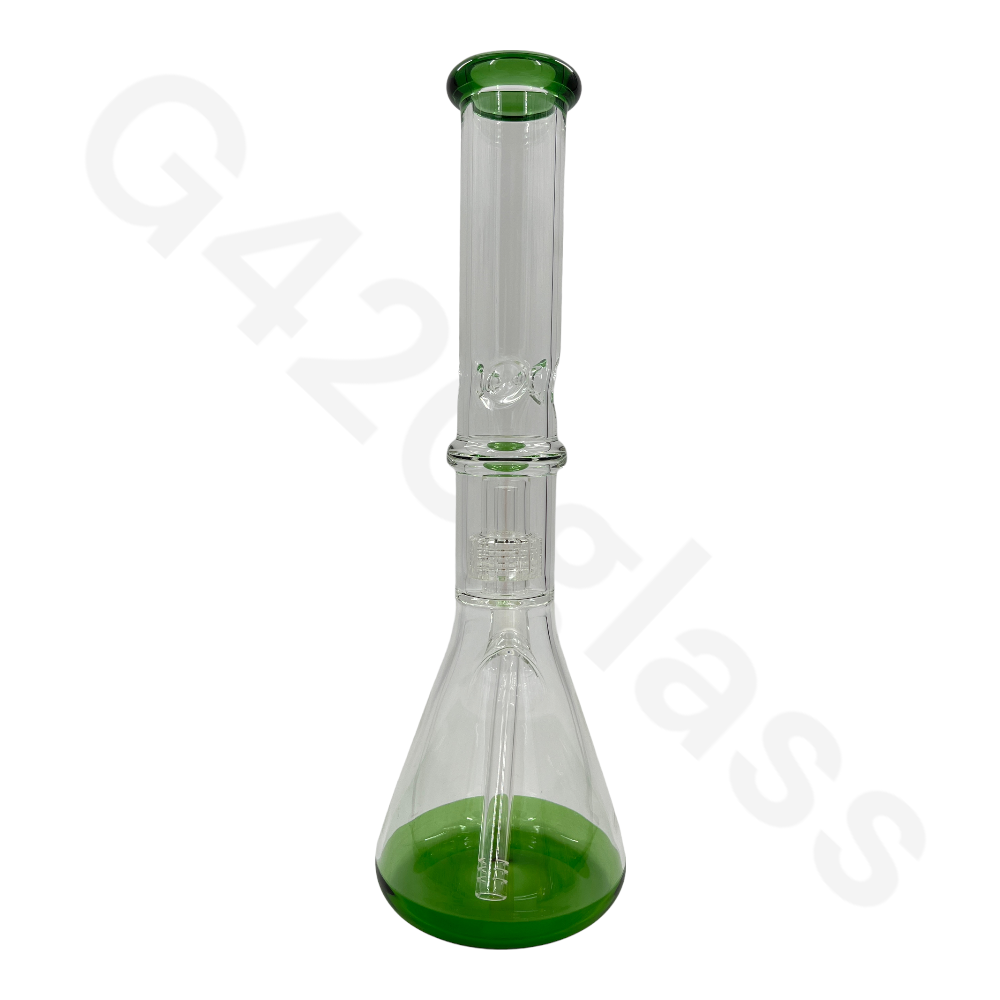 S14 16 Inch Beaker Base Ice Bong Heavy Duty W/ Lattice Showerhead