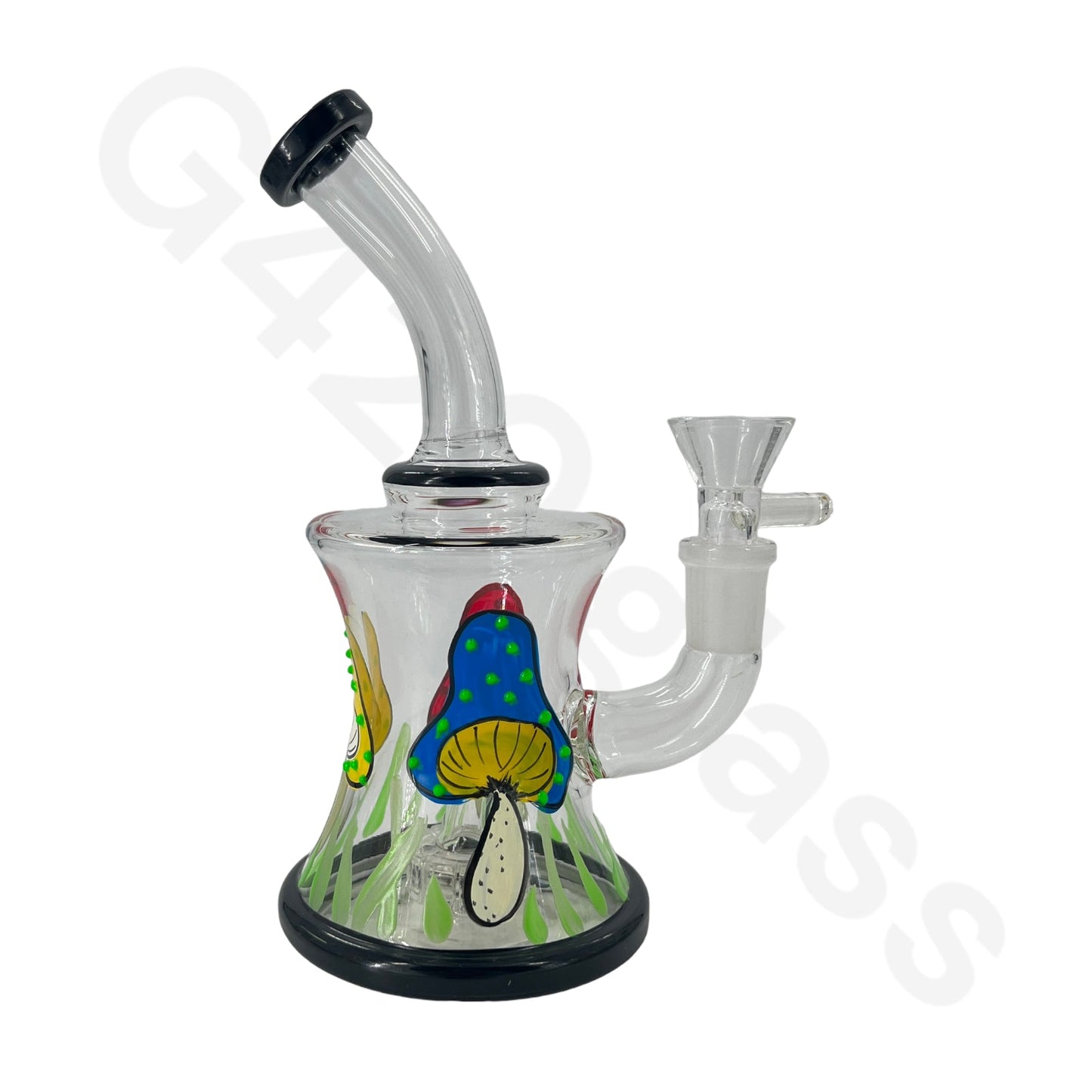 Black 3d Print Mushroom Water Pipe