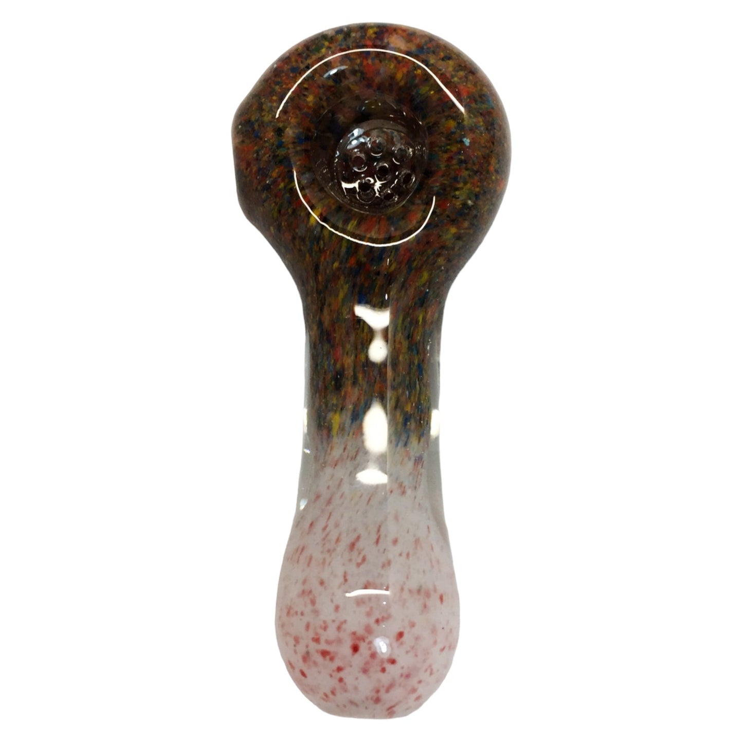 H5 4 1/4 Inch Frits Style Hand Pipe with Built-in Honeycomb Screen | Head Spoon Pipe