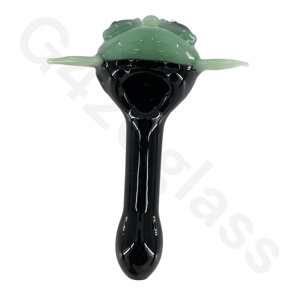 J08 5 Inch Heavy Duty Yoda Glass Hand Pipes | Spoon Pipe