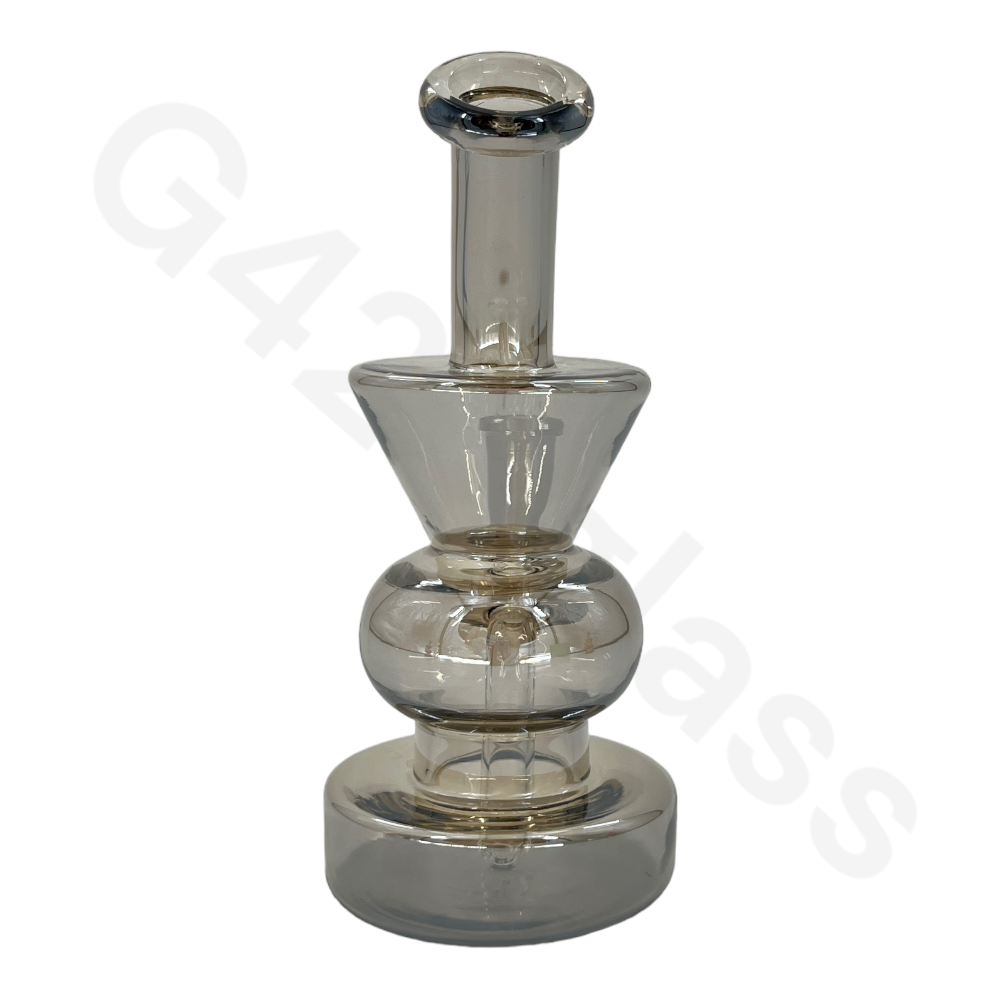 S49 6 Inch Electroplate Recycler Oil Rig Ice Bong | Water Pipe