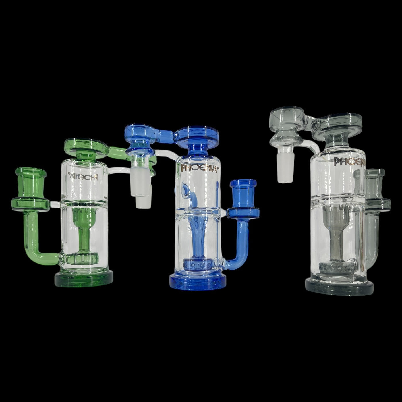 ASHC-5. 90 Degree 14mm/19mm Male Tube Style Ash Catcher