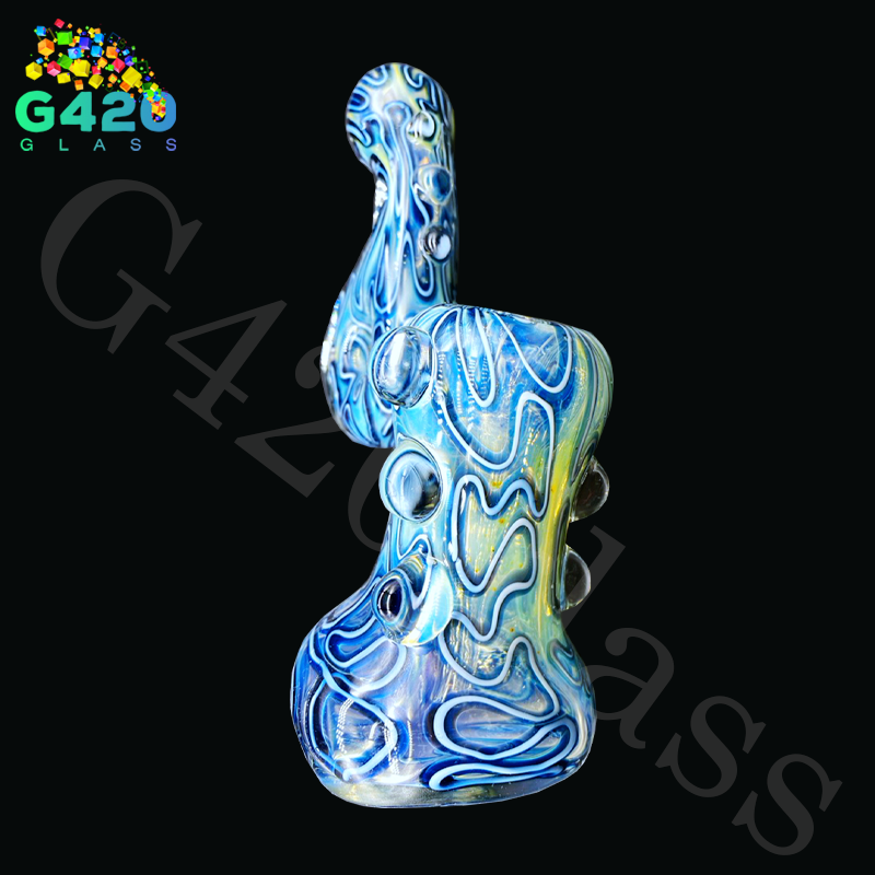 SP028 7 1/2 Inch Bubbler | Heavy Duty 250g - Blue