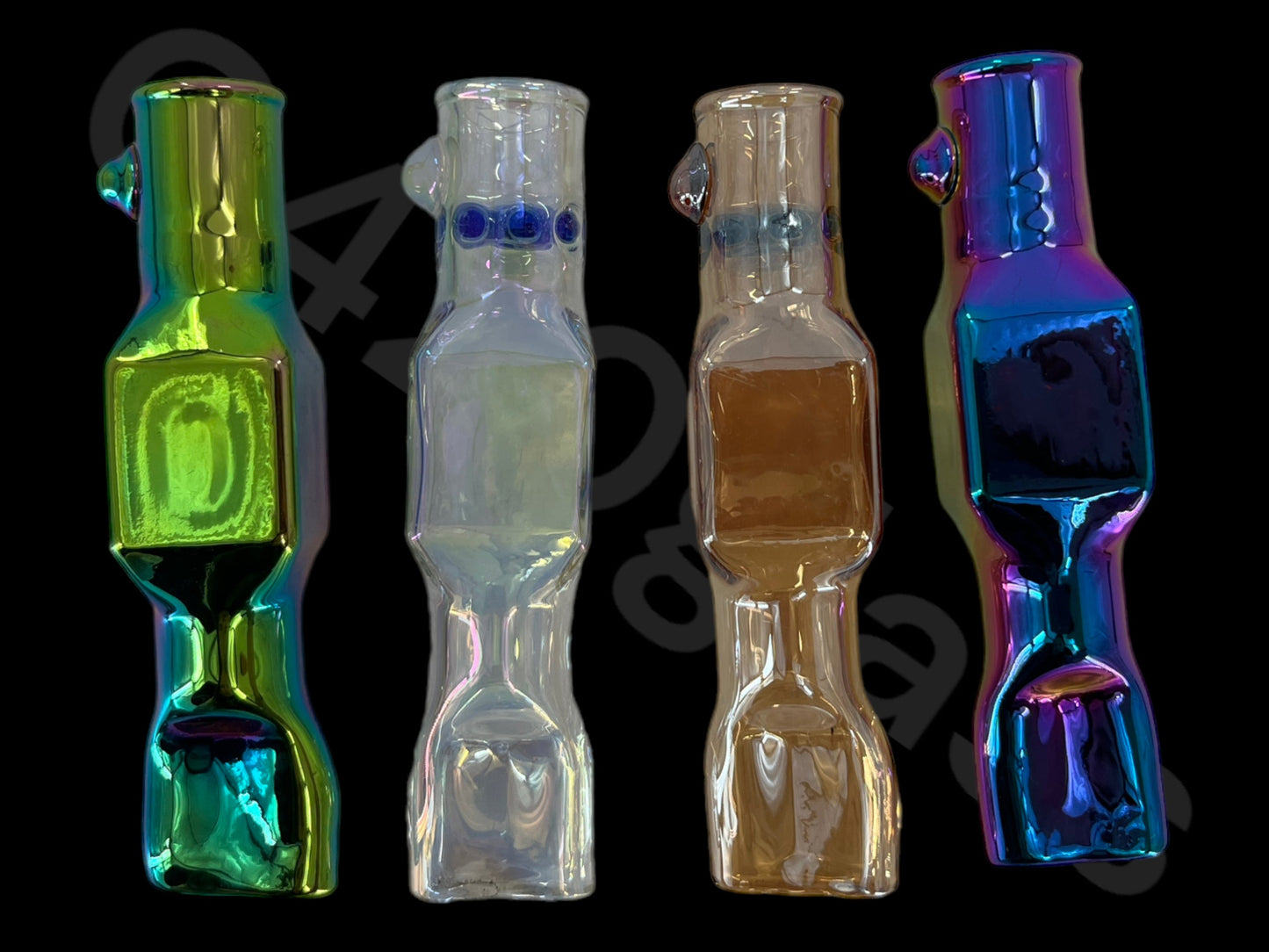 shinny rainbow color chillum pipes