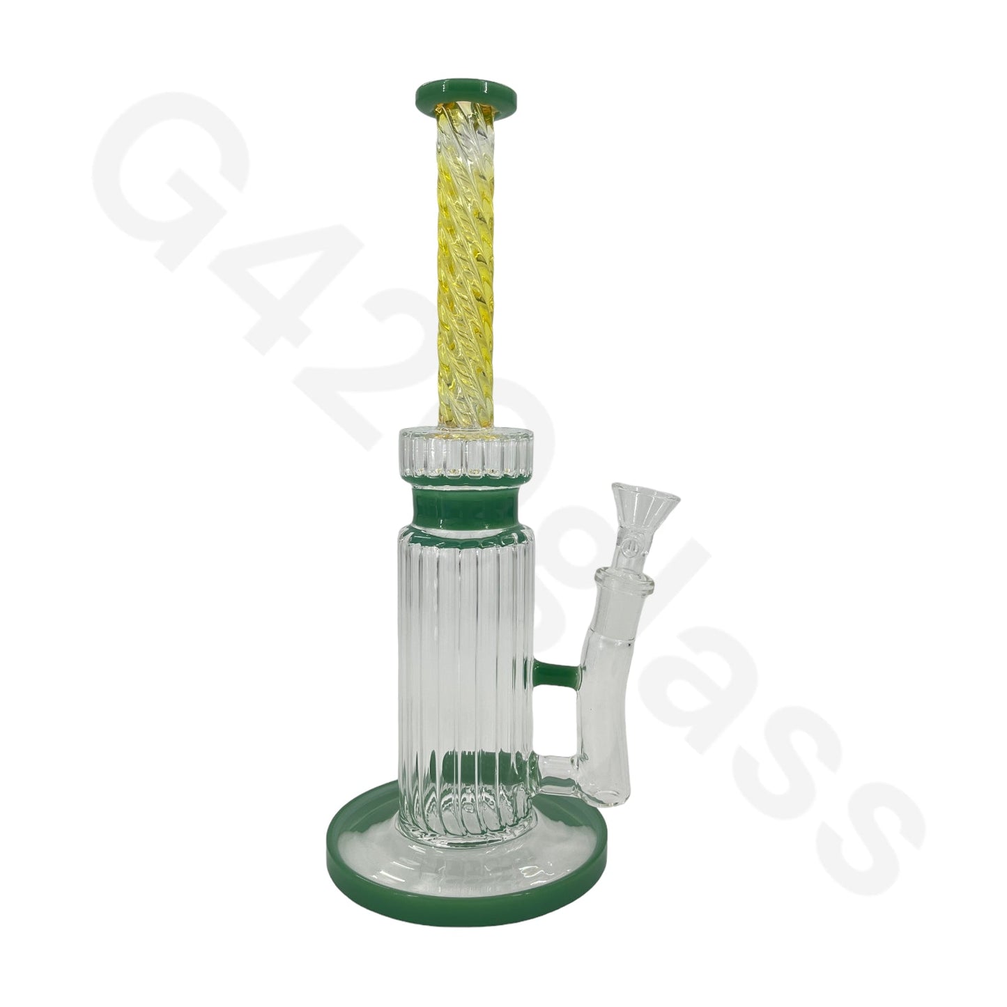 S79 10-inch Twisted Ribbed Water Pipe Oil Rigs Big Bongs Hookah Pipe