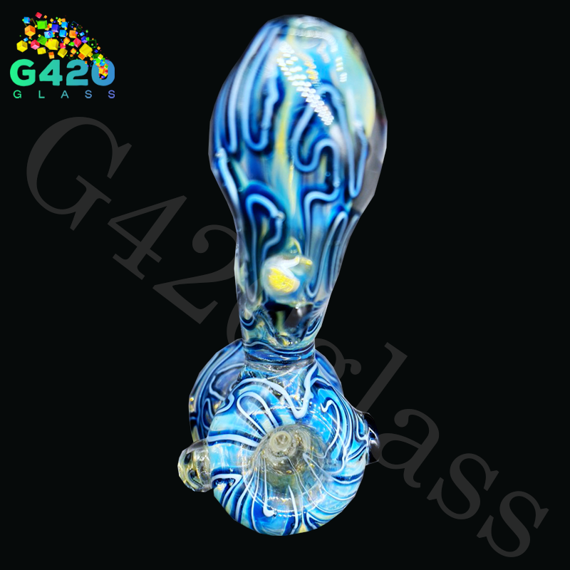 SP028 7 1/2 Inch Bubbler | Heavy Duty 250g - Blue