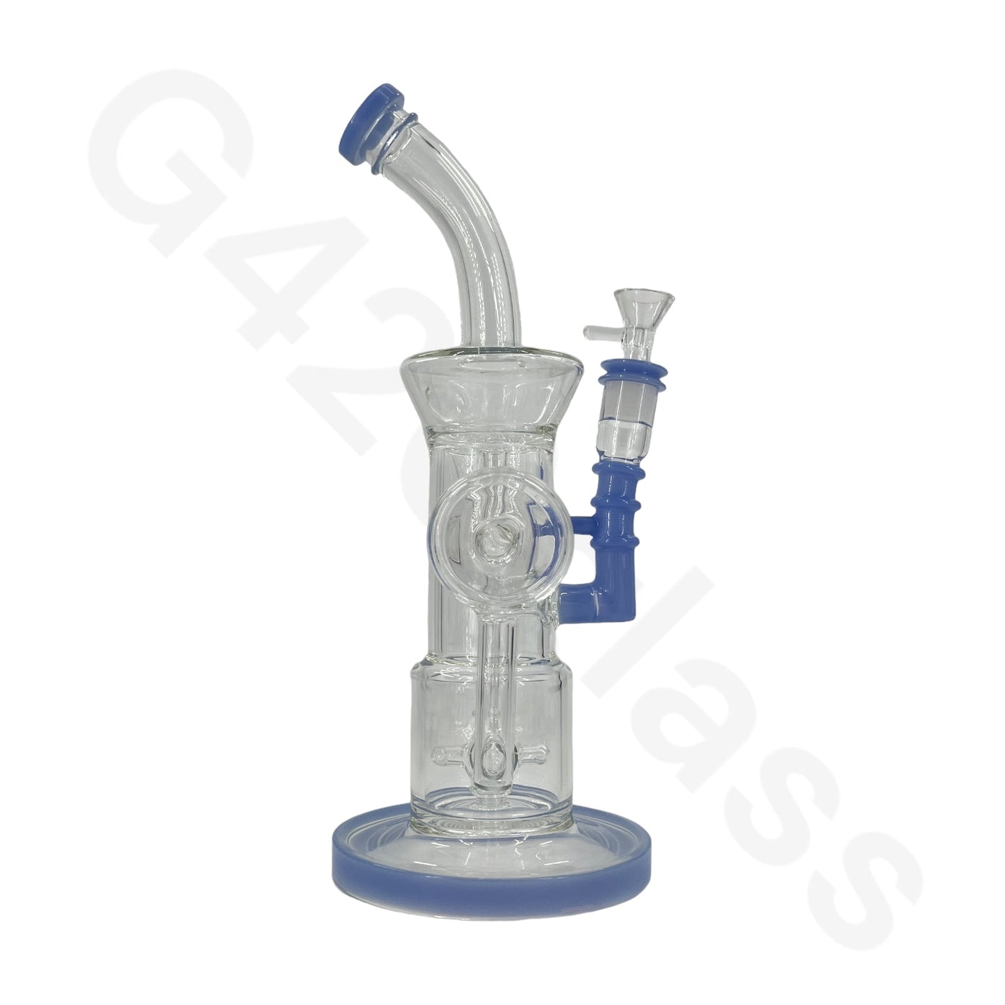 S84 12 Inch Complicated Water Pipe Recycler Hookah Glass Bongs Oil Rigs Multi Filter Bong