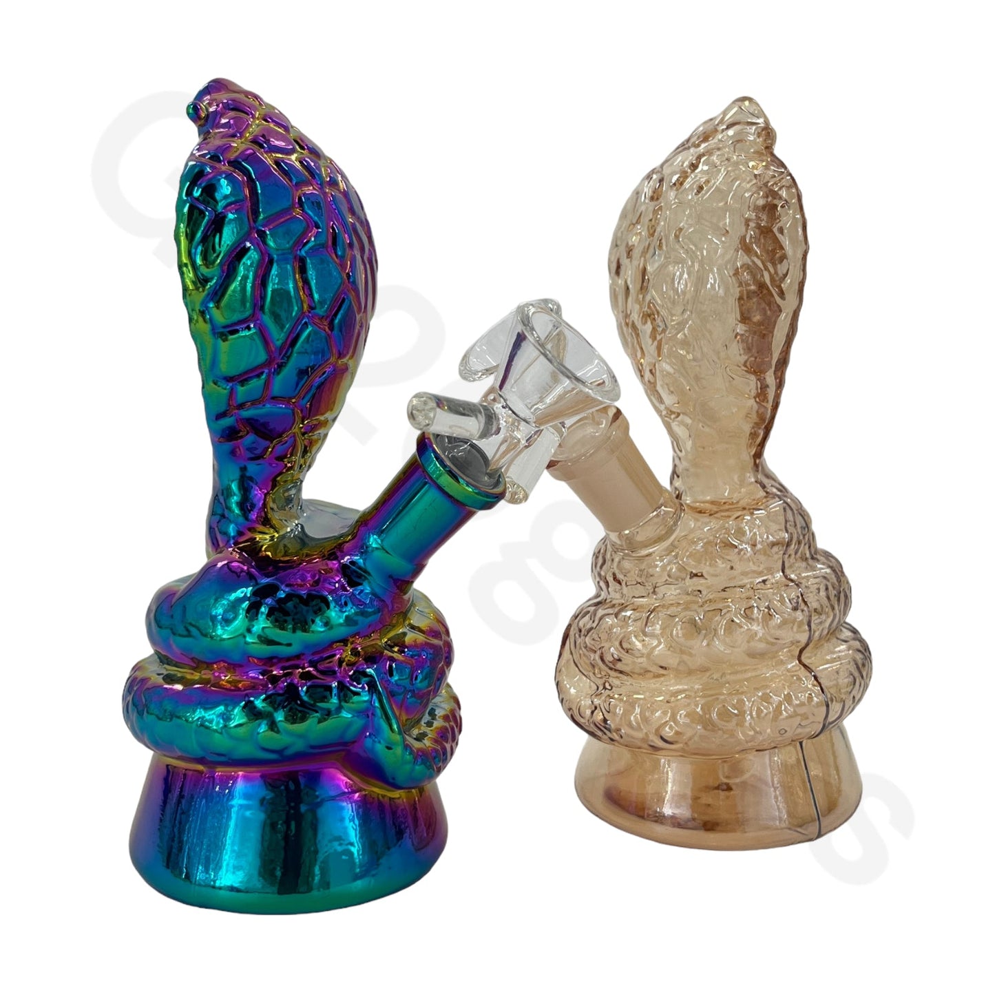 S70 6 Inch Electroplate Snake Style Water Pipe Mini Bubbler Bongs