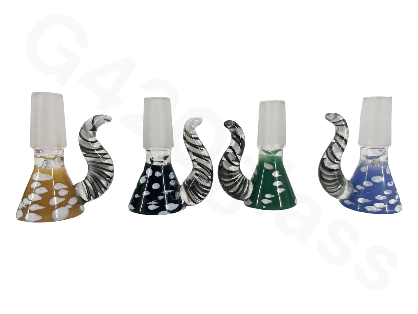 B27 14mm Male Bowl W/ Colorful Dot.