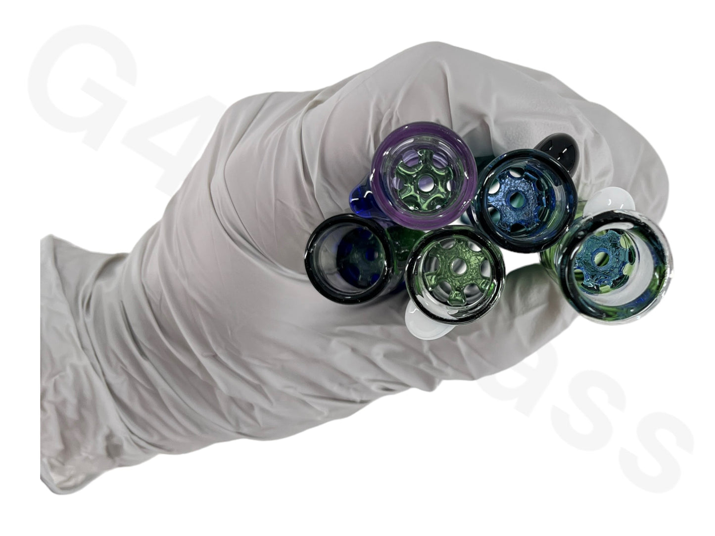 multiple color chillum glass creen pipe