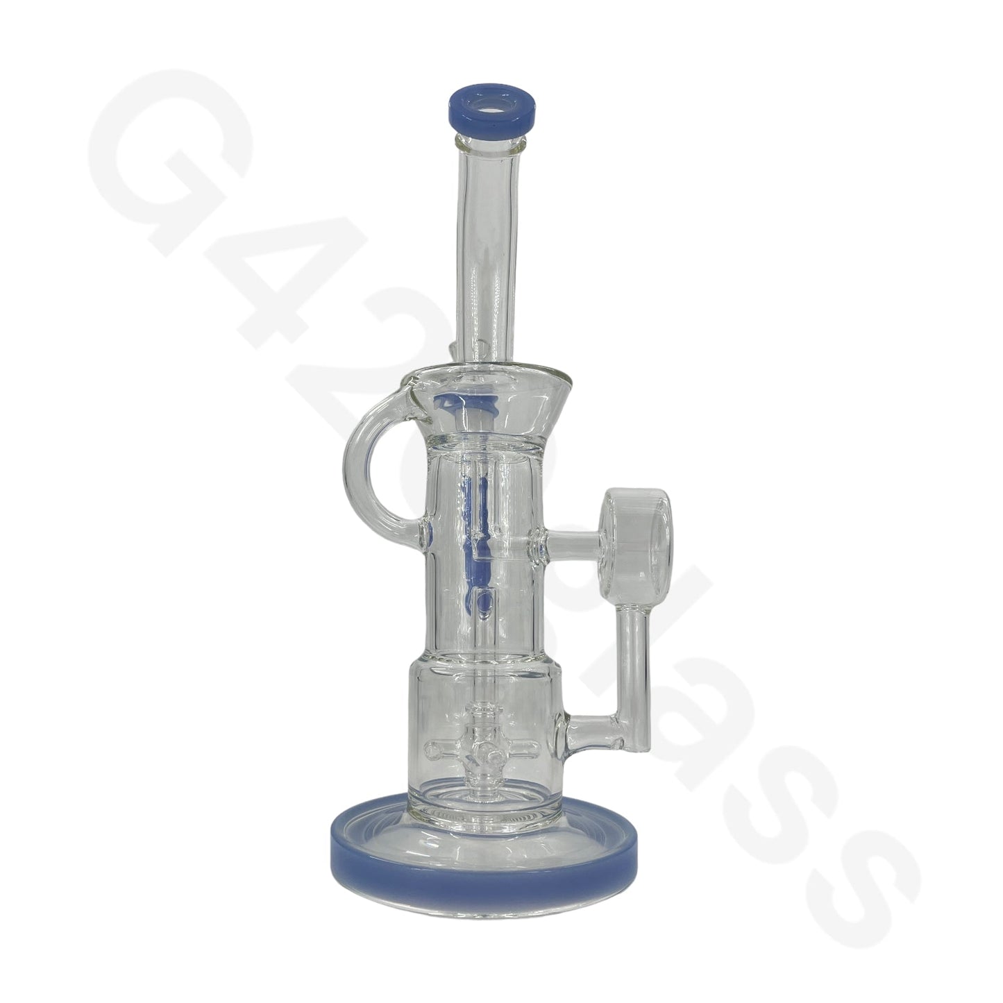 S84 12 Inch Complicated Water Pipe Recycler Hookah Glass Bongs Oil Rigs Multi Filter Bong
