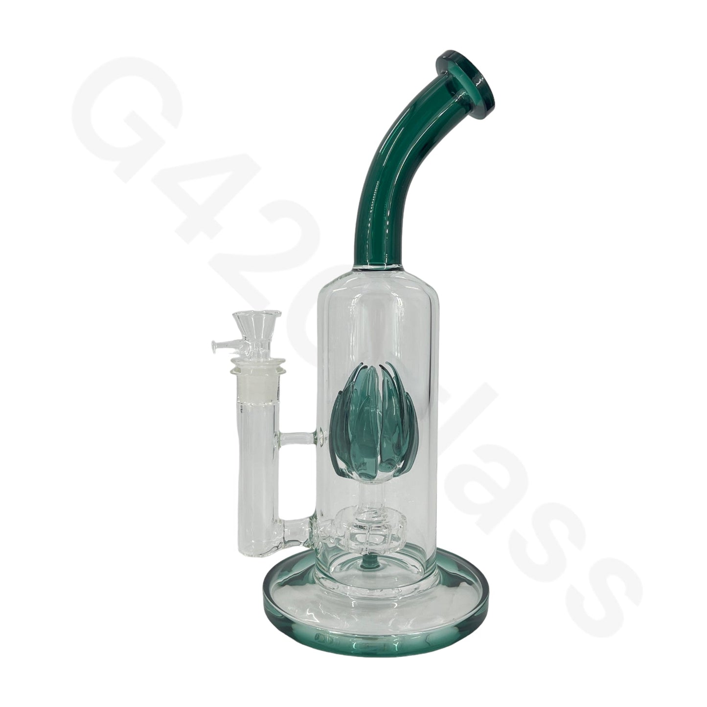 S76 11 Inch Flower Bud Water Pipe Hookah Glass Bongs Oil Rigs