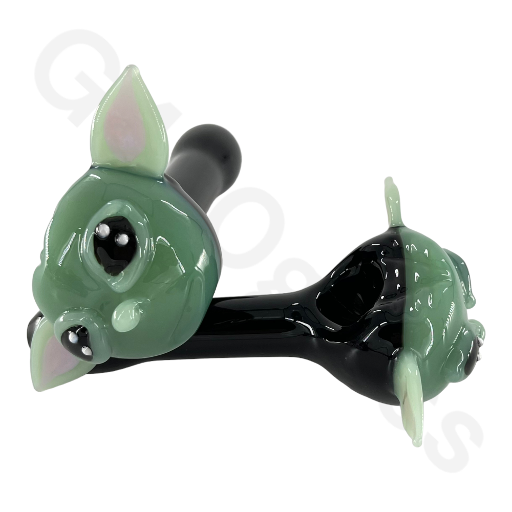 J08 5 Inch Heavy Duty Yoda Glass Hand Pipes | Spoon Pipe