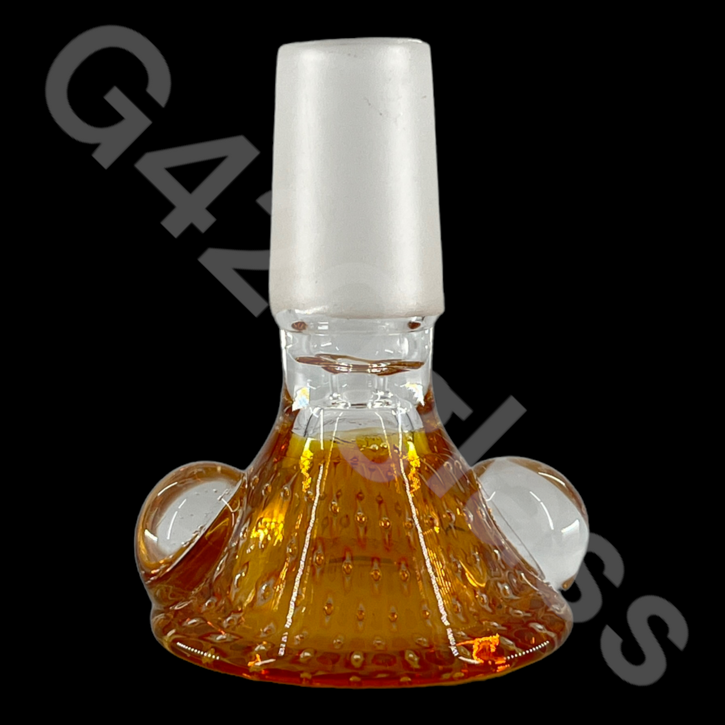 SP071 G420glass Slime Funnel Bowl with ear beads | 14MM Male