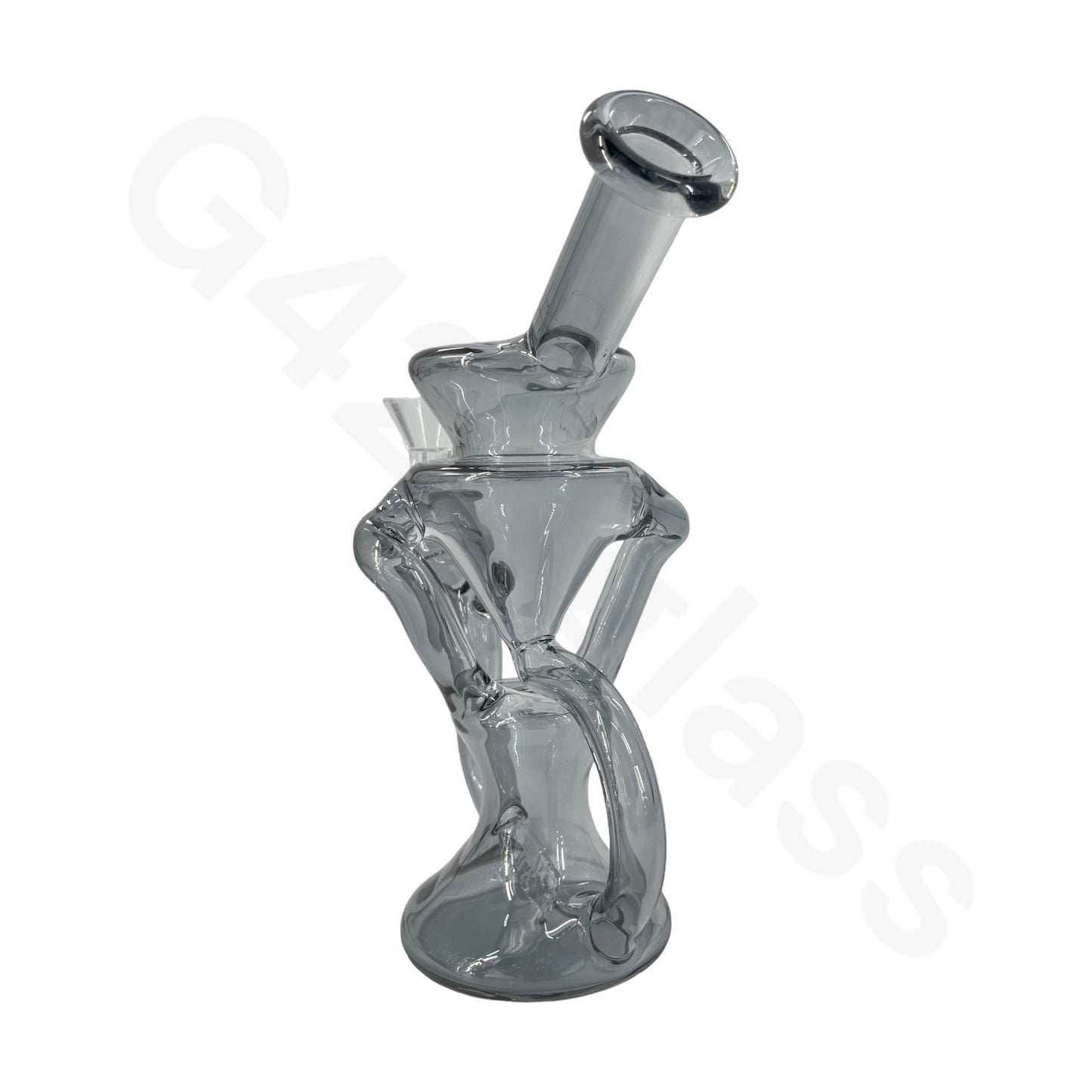 S66 8 Inch Electroplate Recycler Oil Rig Ice Bong | Water Pipe