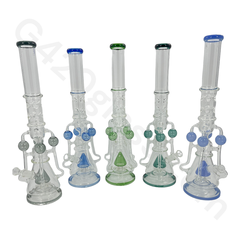 S42 21 Inch The LOOKAH Glass Monster Quad Pipe | Bongs