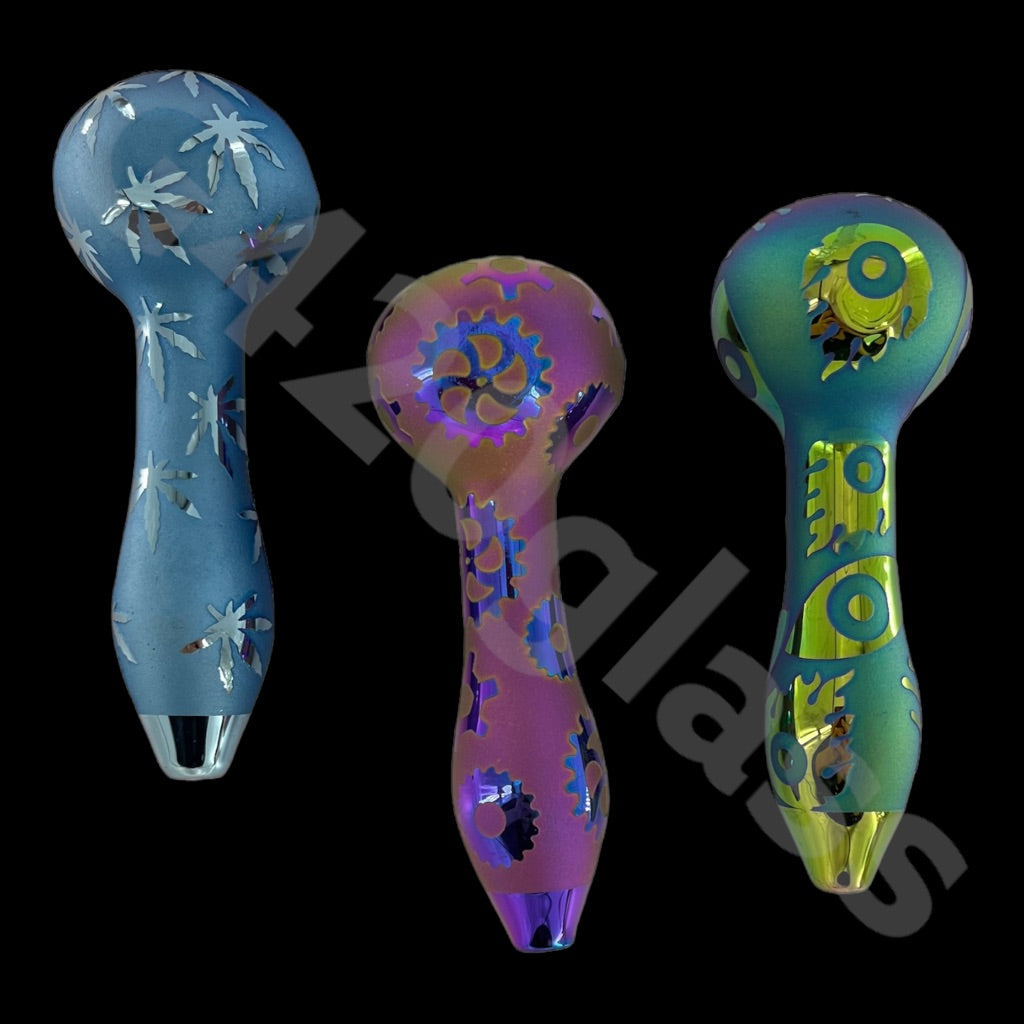 J06 5 Inch Geo Neo Spoon Pipe | Asst Colors & Designs