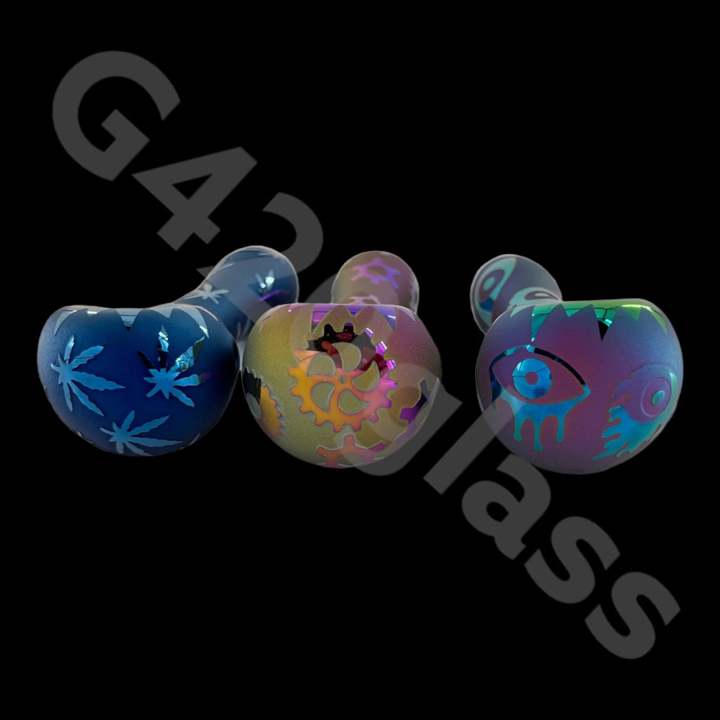 J06 5 Inch Geo Neo Spoon Pipe | Asst Colors & Designs