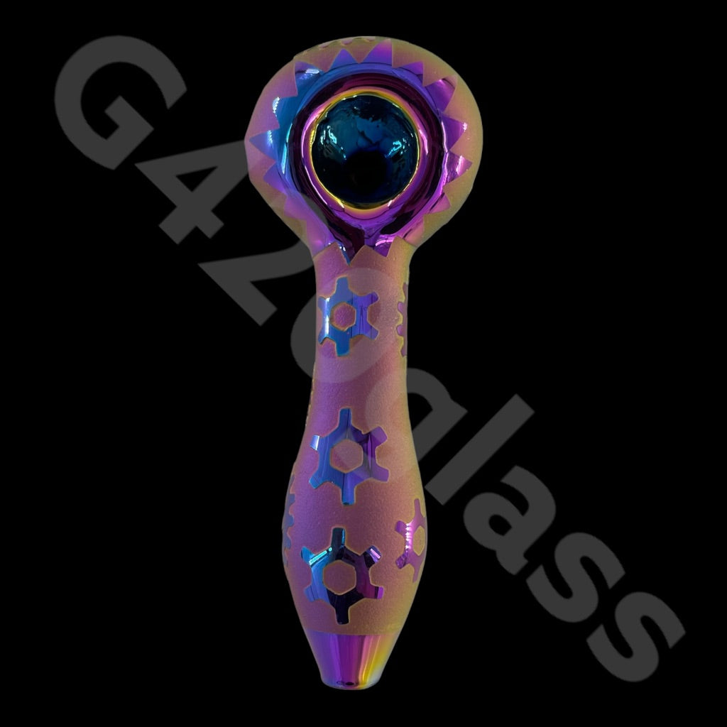 J06 5 Inch Geo Neo Spoon Pipe | Asst Colors & Designs