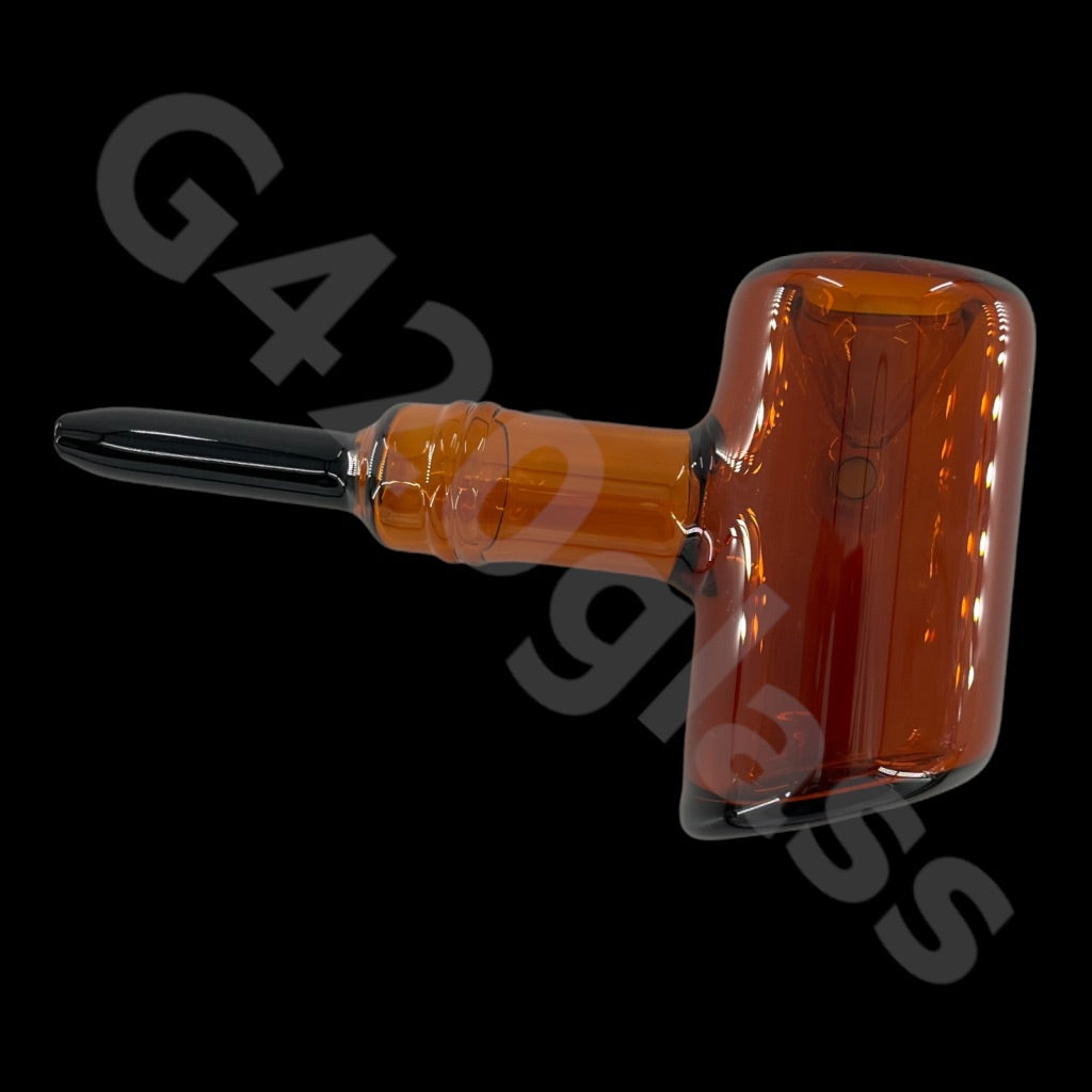 SP026 6 Inch G420glass Axe Hammer Hand Pipe | Colors Vary