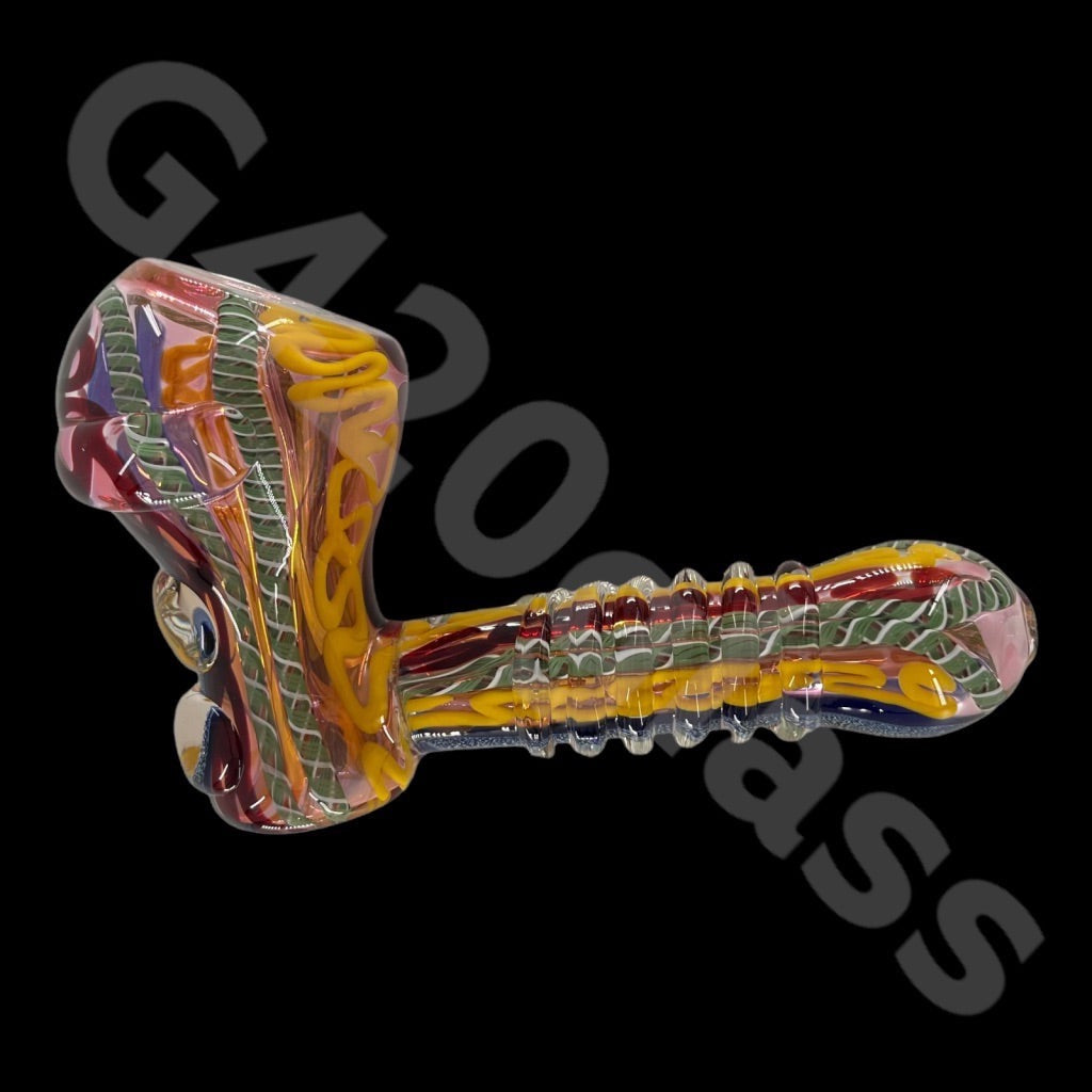 SP016 Dichroic Magnificent Hammer Bubbler | Heavy Duty - Gorgeous Color Combination
