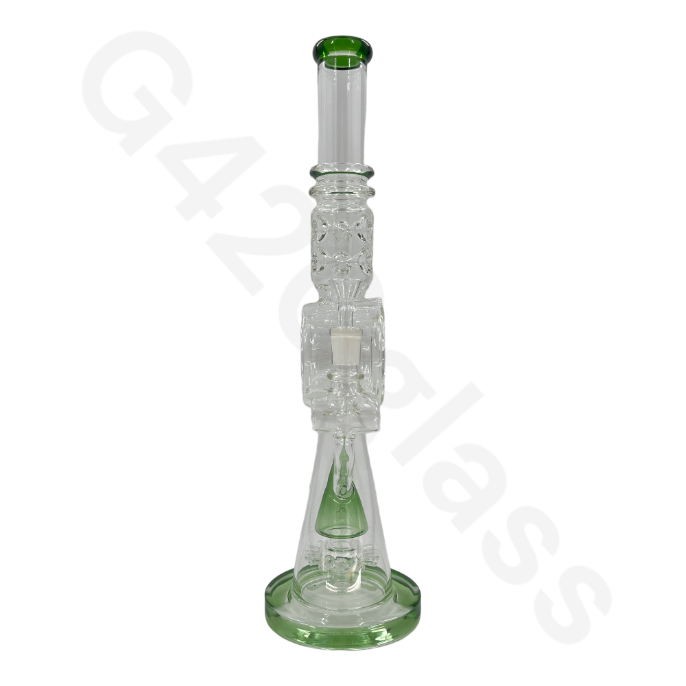 S43   17.3 Inch LOOKAH Conical Megacomplex Glass Bong | Water Pipes