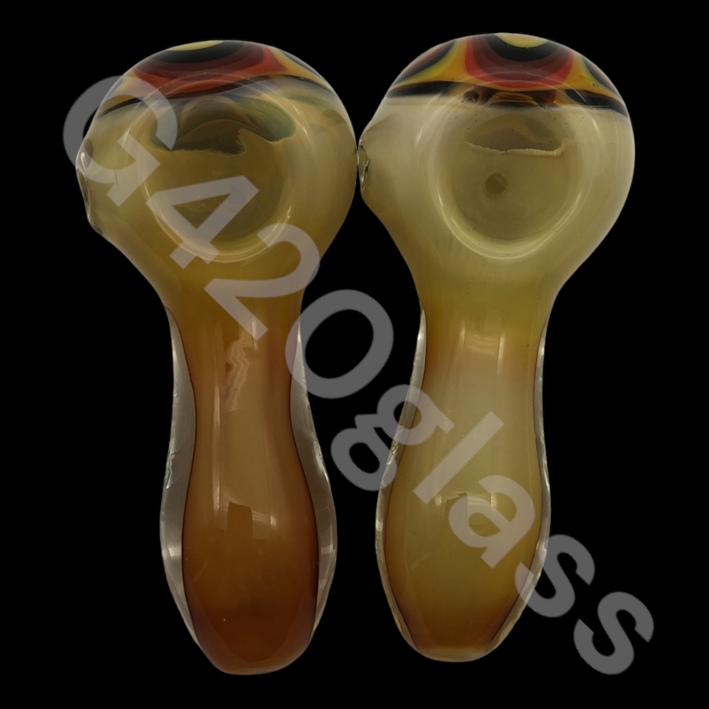 SP012    1 Piece 4 1/4 Inch Mustache Pipes | Glass Smoking Hand Pipes