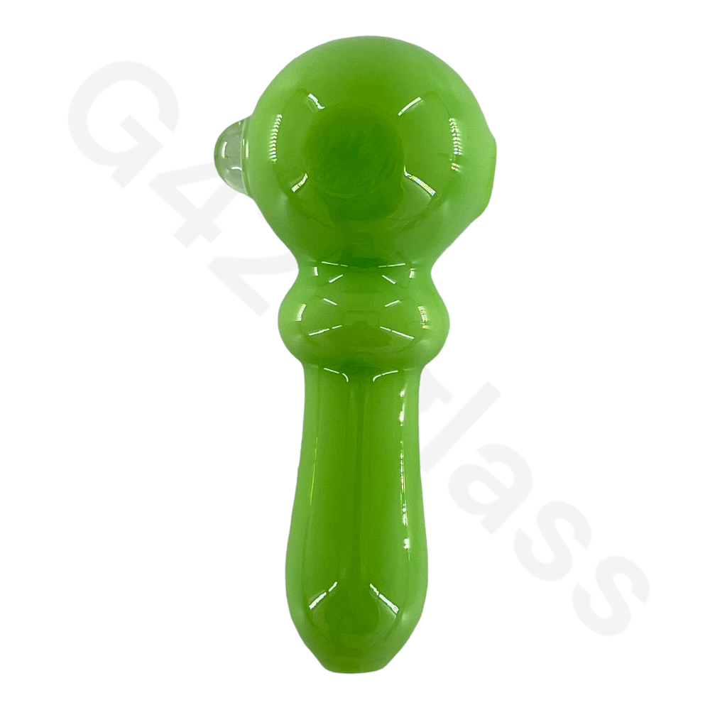 SP037   4 Inch Solid Color Hand Pipe | G420glass Spoon Pipe