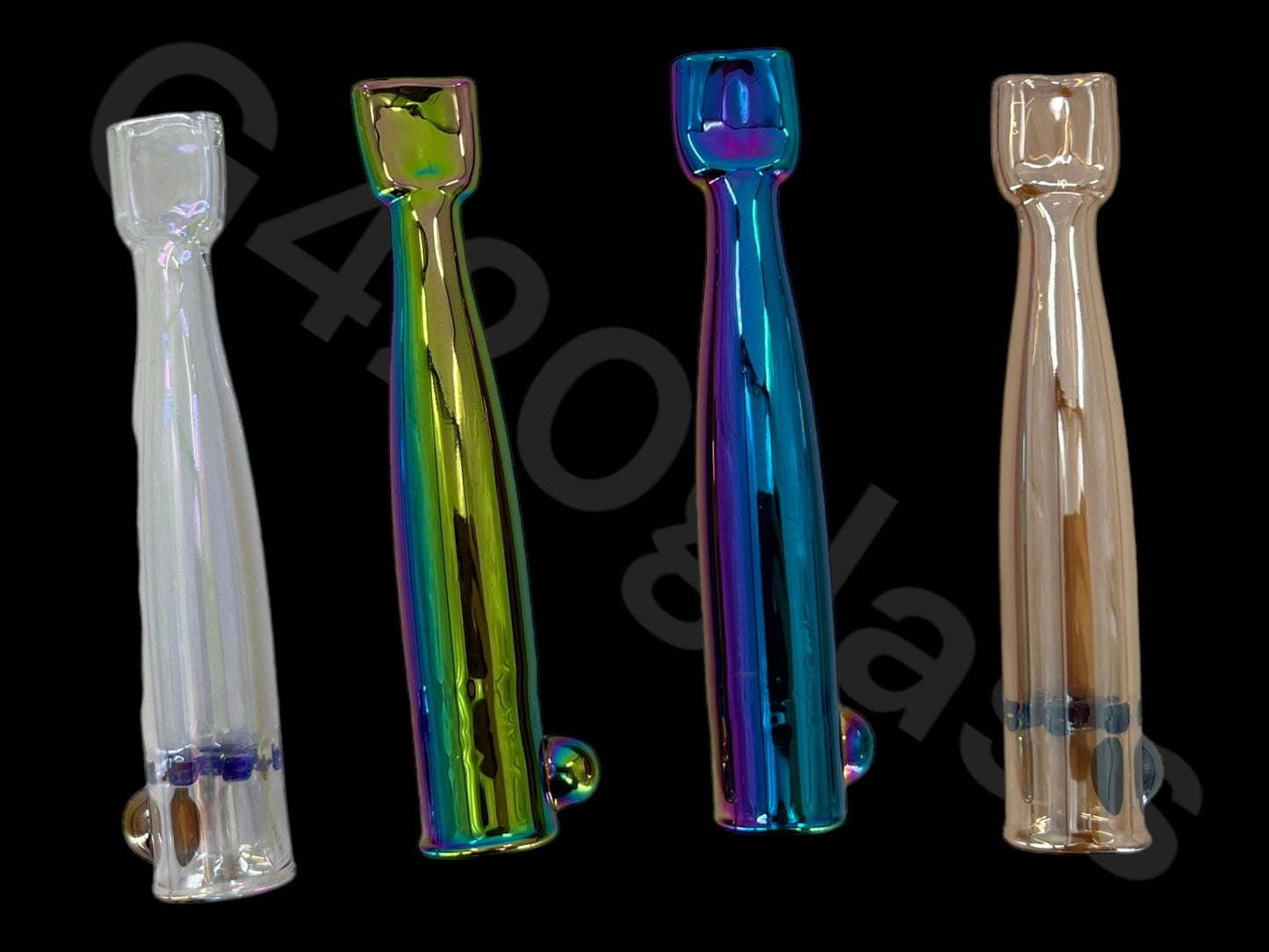 colorful shinny one hitter galss pipe