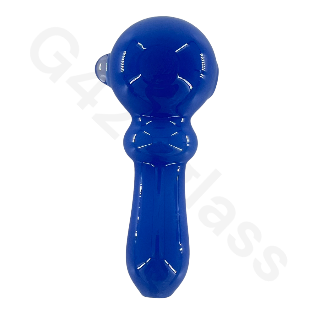 SP037   4 Inch Solid Color Hand Pipe | G420glass Spoon Pipe