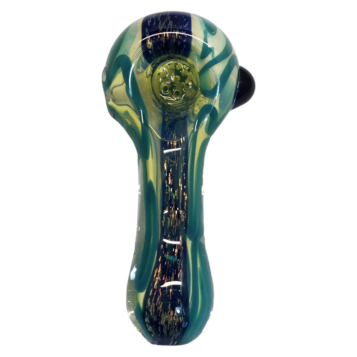 Blue glass pipe