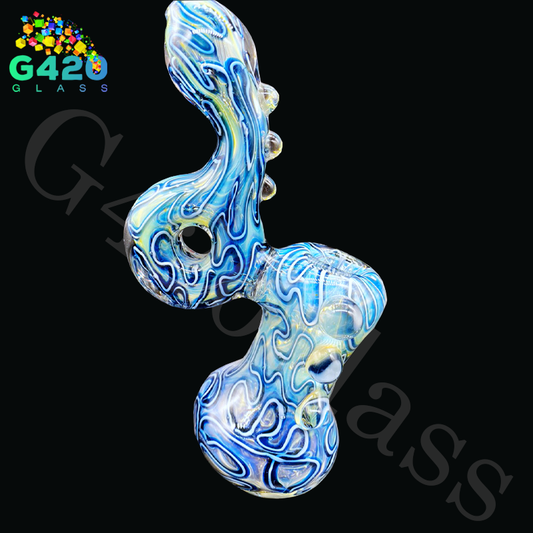 SP028    7 1/2 Inch Bubbler | Heavy Duty 250g - Blue