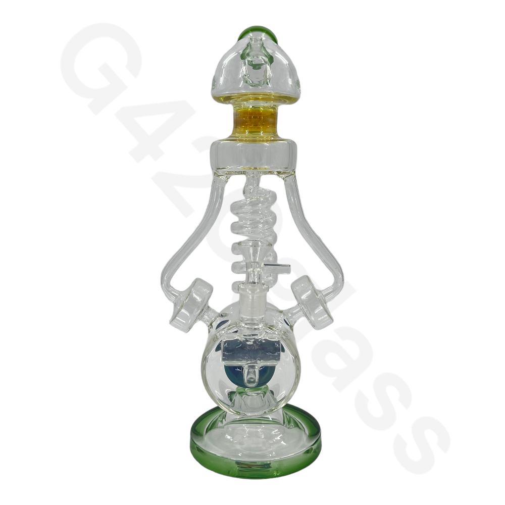 S57  15 Inch LOOKAH Jellyfish Water Pipe | Glass Bong