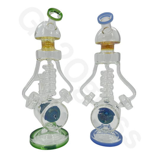 S57  15 Inch LOOKAH Jellyfish Water Pipe | Glass Bong