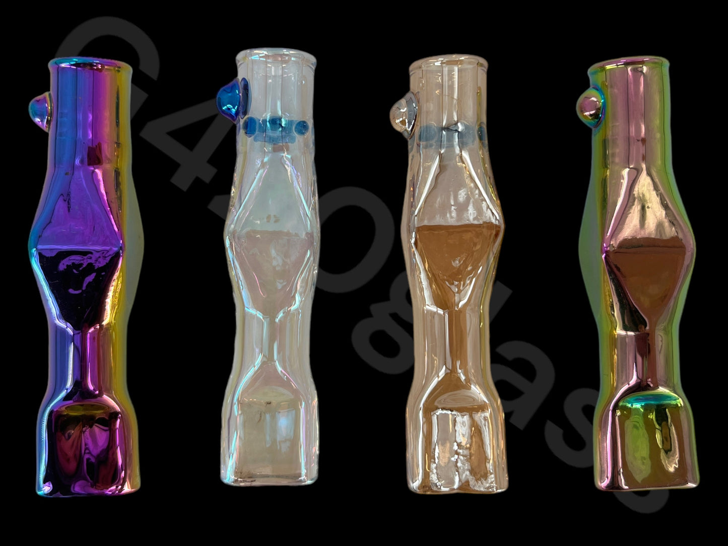 rainbow glass chillum pipe