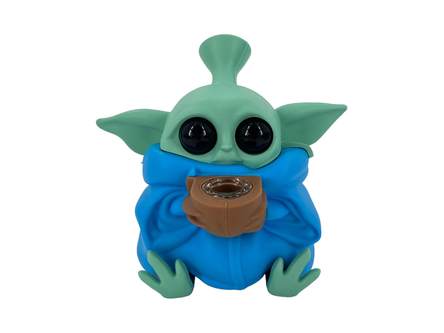 TX179 Gorgeous Baby Yoda Silicone Pipe Glass Bowl Star Wars Collectable Variety Color
