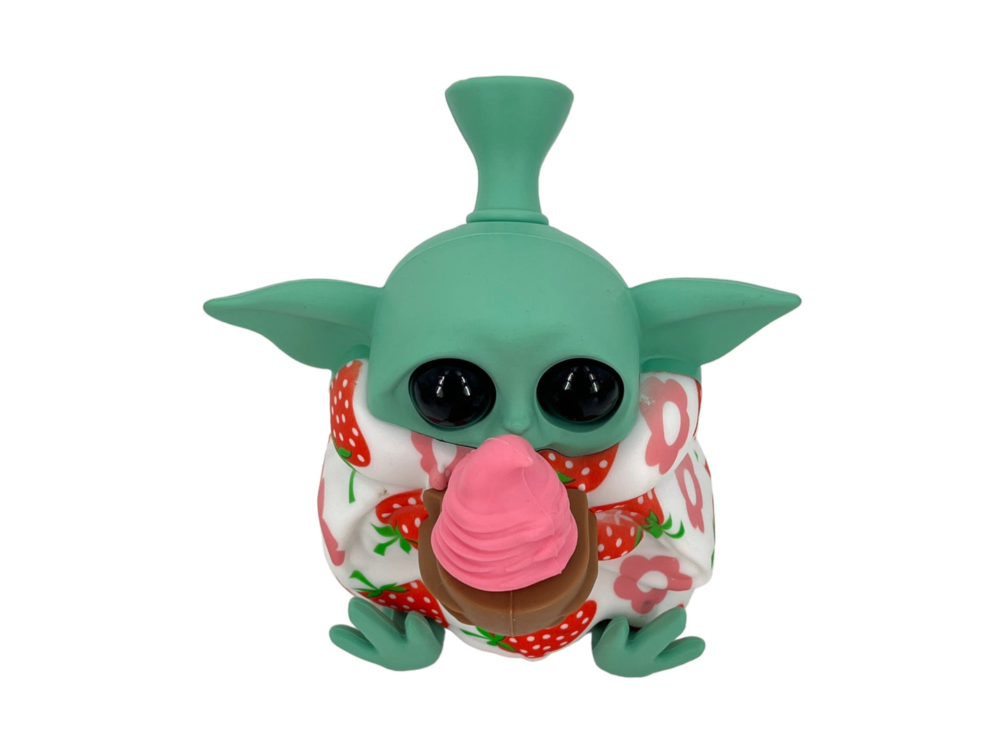 TX185 Baby Yoda Silicone Pipe Glass Bowl Star Wars Collectable Colorful Pattern with Lid