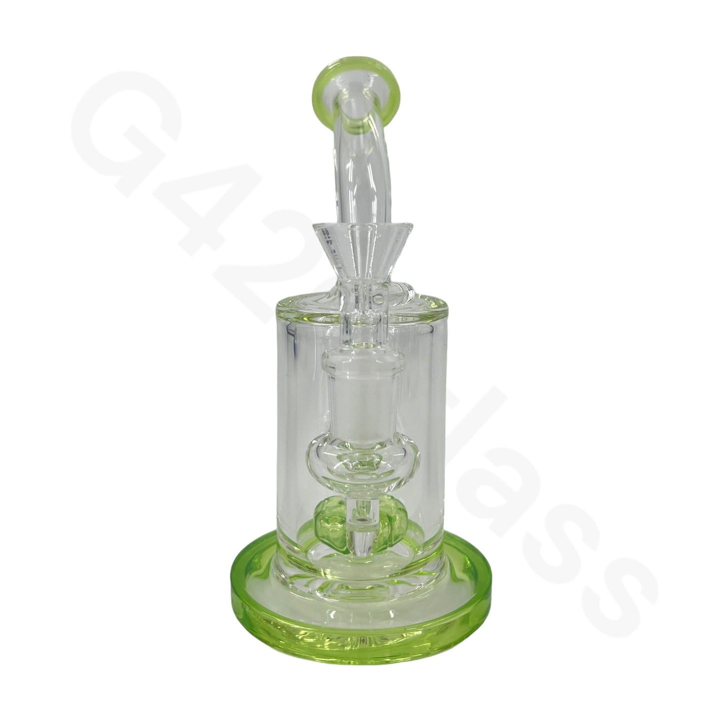 S82  7 Inch Simple Water Pipe Mini Bubbler Glass Bongs Oil Rigs