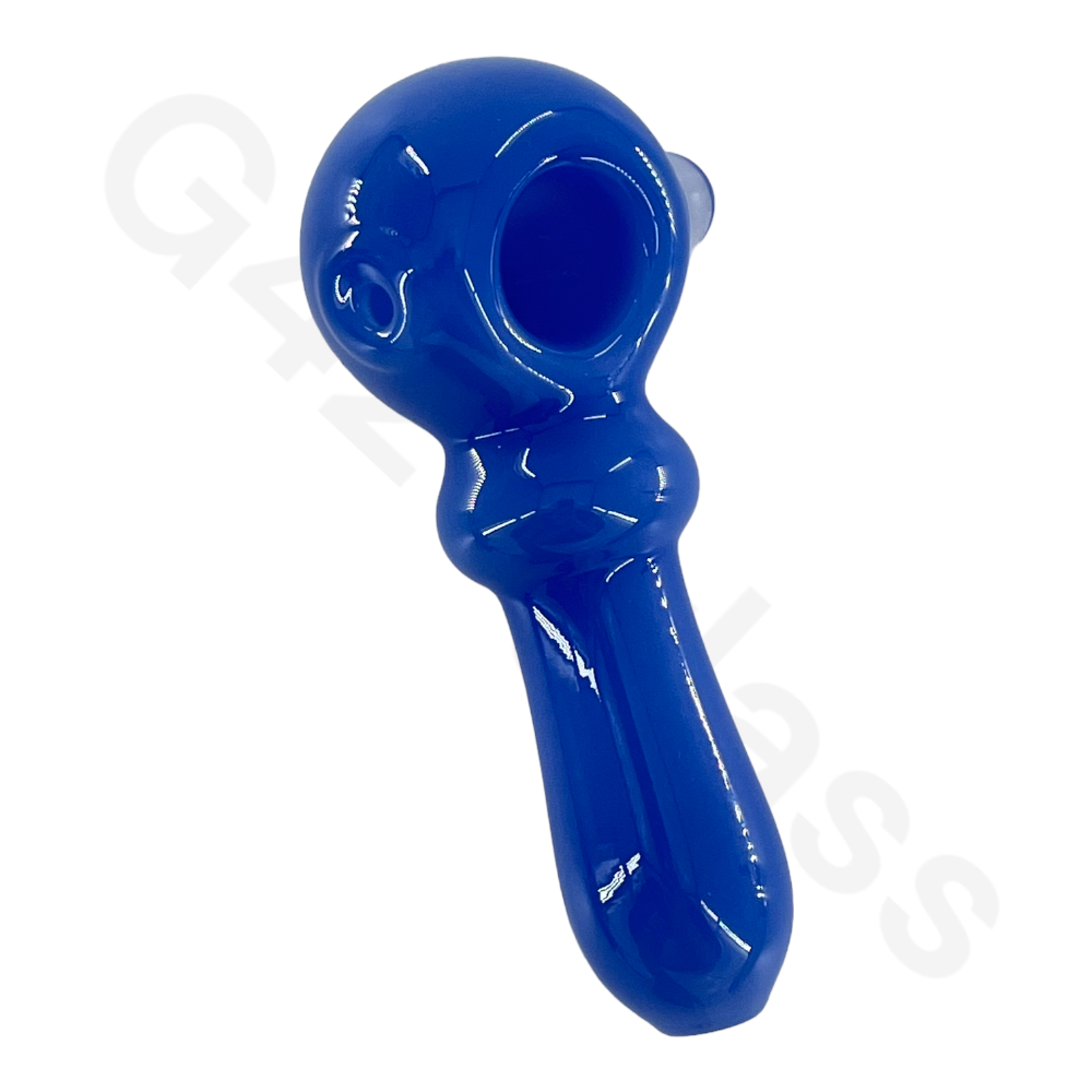 SP037   4 Inch Solid Color Hand Pipe | G420glass Spoon Pipe