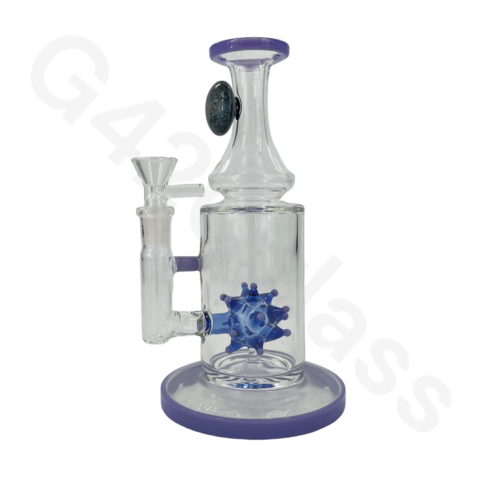 m purple glass water pipe