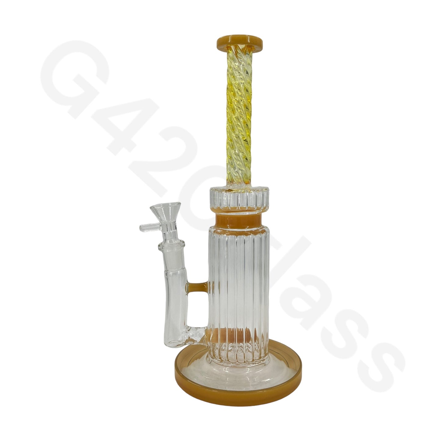 S79   10-inch Twisted Ribbed Water Pipe Oil Rigs Big Bongs Hookah Pipe