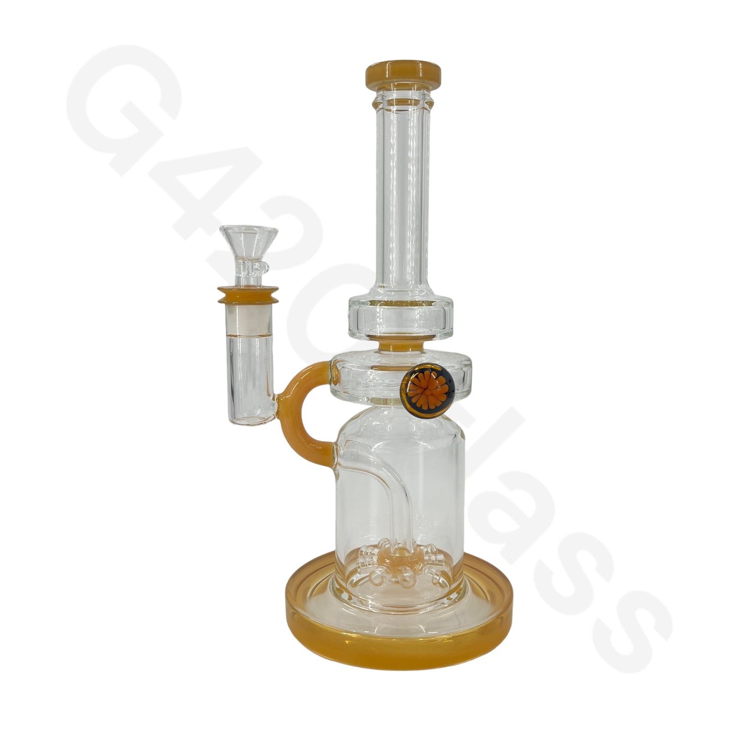 S71   10 Inch Simple Water Pipe Mini Bubbler Glass Bongs Oil Rigs