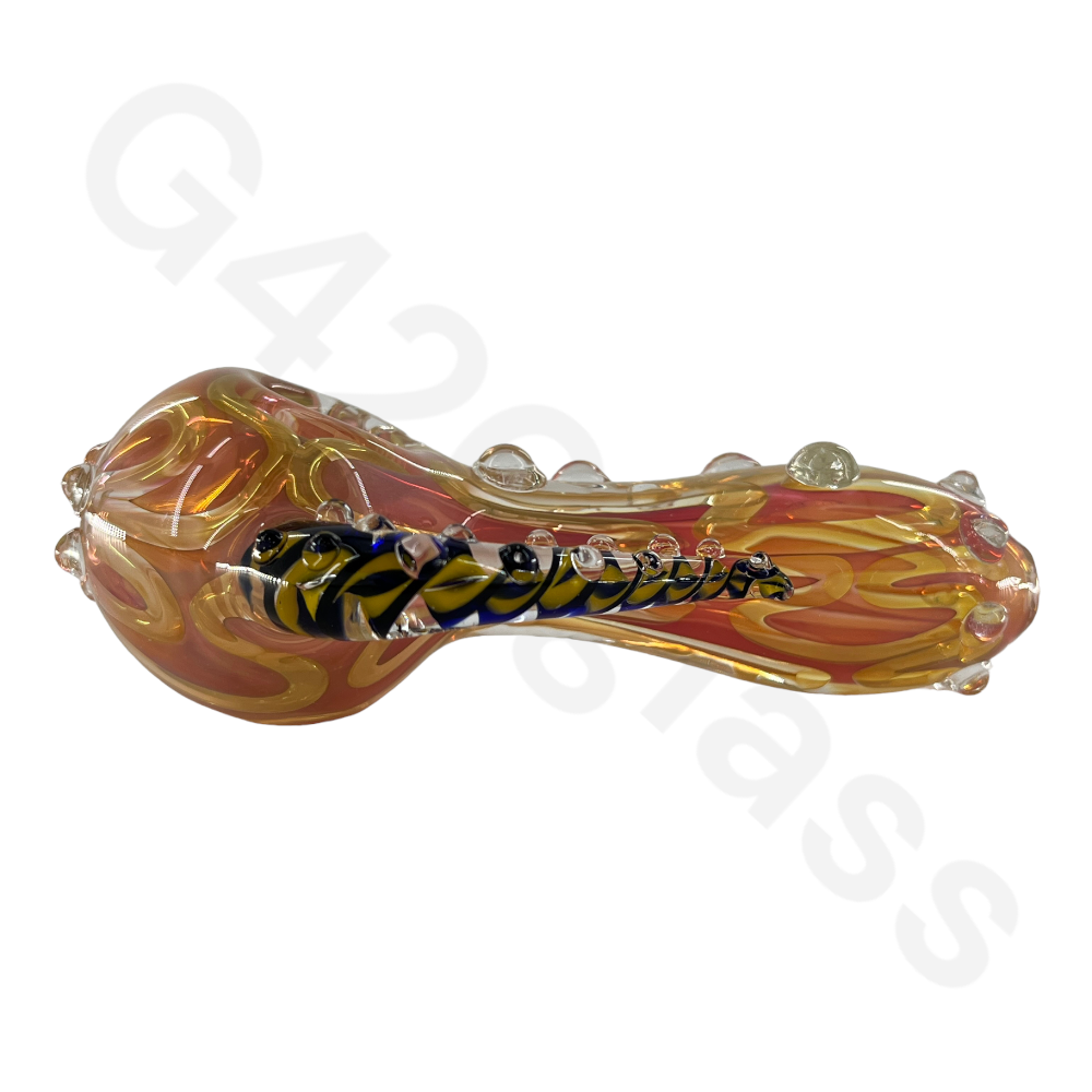 SP049   4 Inch Horned Hand Pipe | Spoon Hookah Pipe Tobacco