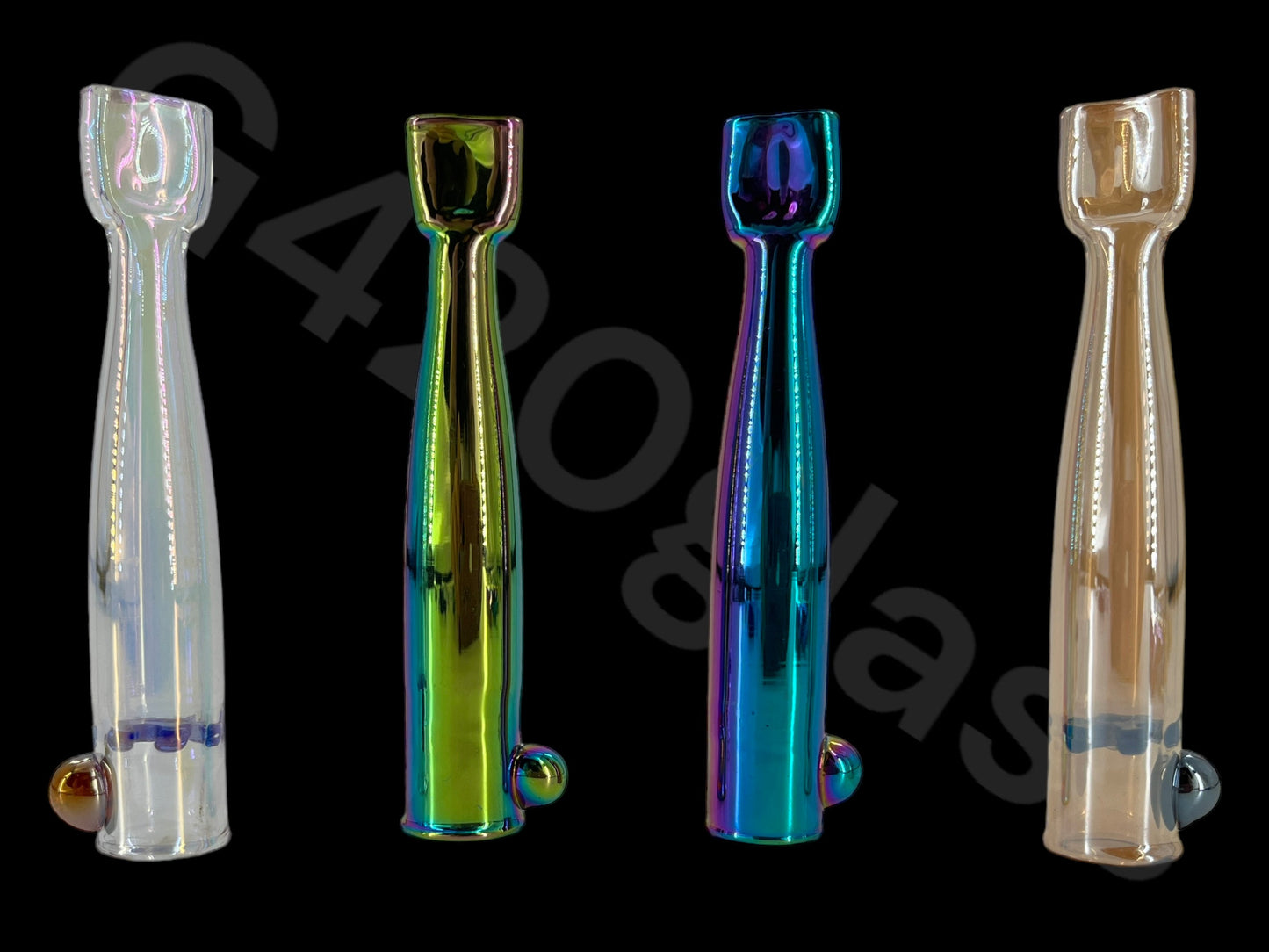 g420 glass bowling style chillum pipes