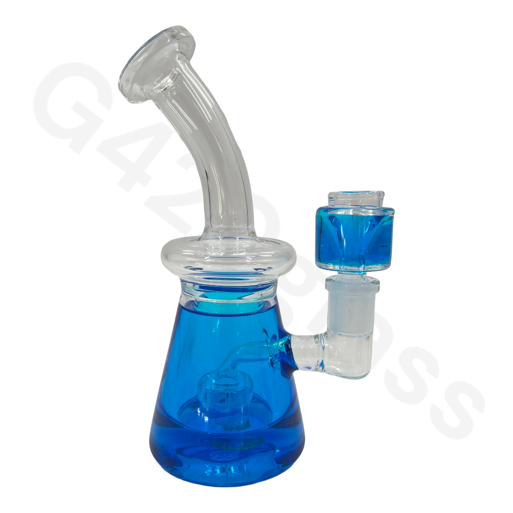 Blue glycerin water pipes