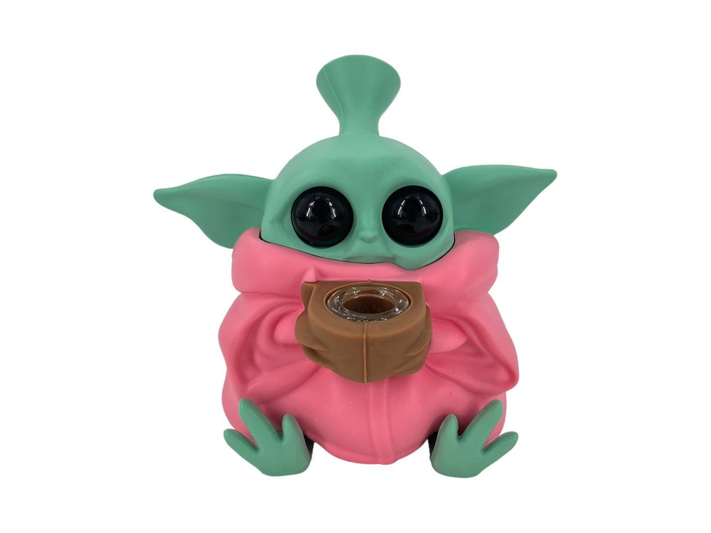 TX179 Gorgeous Baby Yoda Silicone Pipe Glass Bowl Star Wars Collectable Variety Color