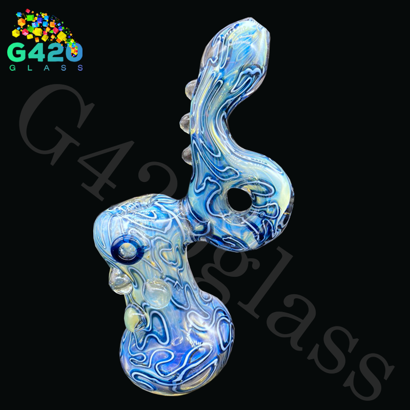 SP028    7 1/2 Inch Bubbler | Heavy Duty 250g - Blue