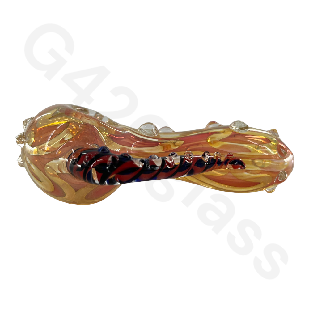 SP049   4 Inch Horned Hand Pipe | Spoon Hookah Pipe Tobacco